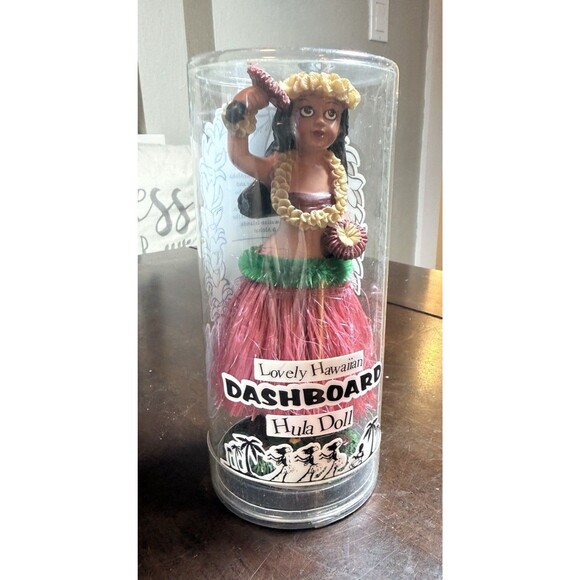 Lovely Hawaiian Dashboard Dancing HULA DOLL Bobble Official Souvenir KC Hawaii - Picture 2 of 7